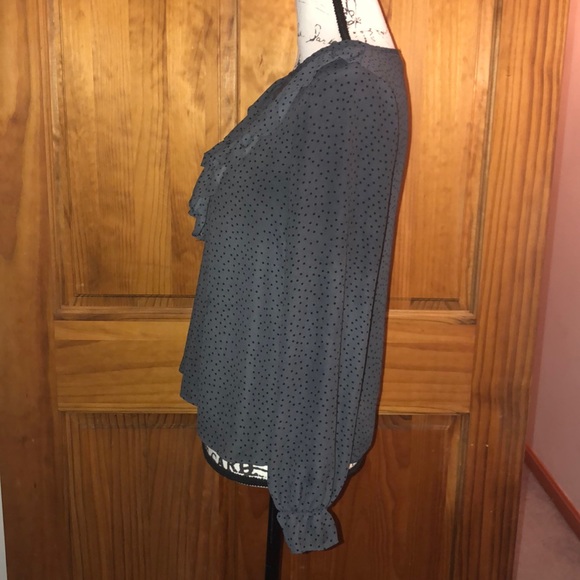 Kirious Polkadot Long Sleeve Blouse - Picture 2 of 6